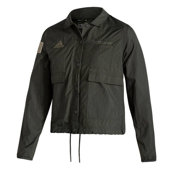 adidas Jackets & Blazers - NWT ADIDAS Texas A&M Women's Coach Salute to Service Jacket Large